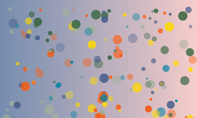 Abstract Background with Colorful Circles and Gradient Backdrop for Creative Designs and Modern Presentations Showcasing Playfulness and Artistic Expression in a Digital Composition with Bokeh Effects