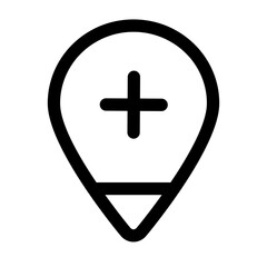 Obraz premium Pin mark icon