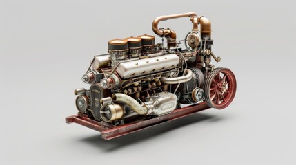 White Background Auto Parts Precision: Showcasing Intricate Details, Smooth Finishes, and Accurate Dimensions of Engine Components, Brake Parts, and Electrical Assemblies – Ideal Visuals for Automotiv