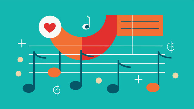 A musical score with personalized notes for each aspect of health highlighting the importance of harmony and balance in following a personalized health plan.. Vector illustration