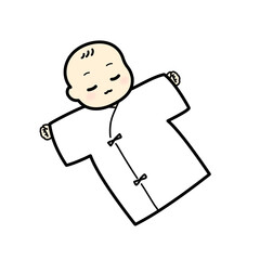 A sleeping newborn baby