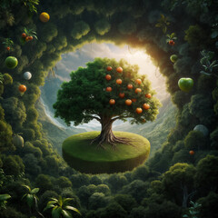 Genesis, Adam and Eve, Adam and Eve, Bible, Old Testament, first people, creation.에덴 동산. 창세기, 아담과 이브, 아담과 하와, 성경, 구약성경, 최초의 사람,  the fruit of the tree of the knowledge of good and evil, the forbidde