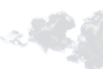 white cloud fluffy, fog or misty or smoke for overlay and design effect. isolated on transparent background. PNG file