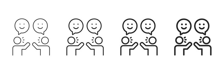 Icebreaker Icon Set Different Line Style Collection 