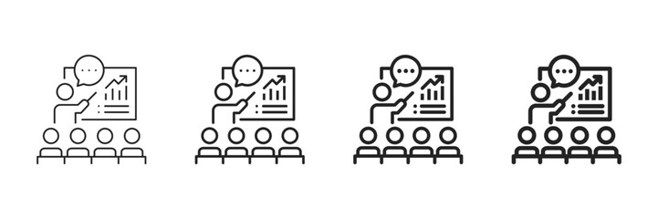 Explain Icon Set Different Line Style Collection 