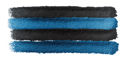 Horizontal dark blue and black paint strokes