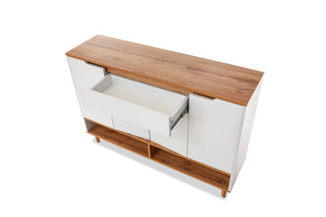 Chest of drawers isolated on white background