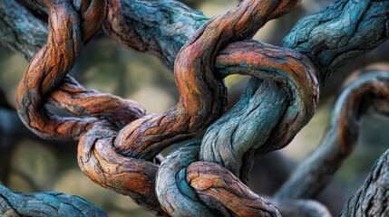 Intricate Dance of Twisted Vines: A Symphony of Nature's Art