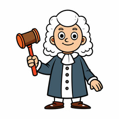 A judge holding a gavel, symbolizing authority, justice, and courtroom decisions, ready to deliver fair rulings with wisdom and integrity.
