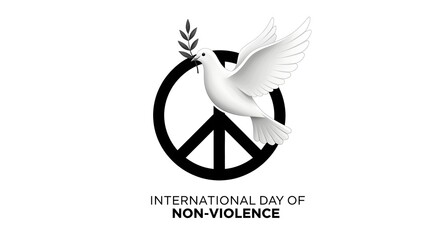 international day of non-violence peace symbol dove