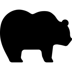 A bear is laying down on a white background