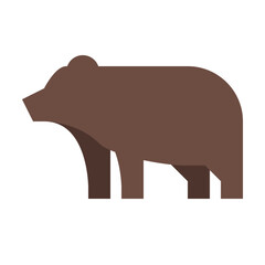 A bear is laying down on a white background