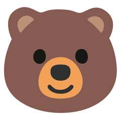 A bear is laying down on a white background