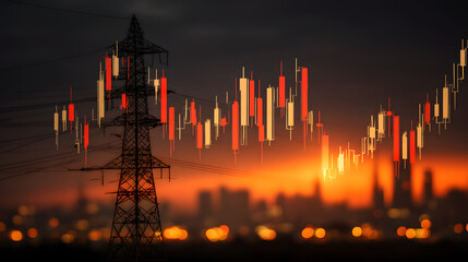 Energizing Finance: Candlestick and Pylon Synergy