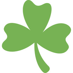 Irish shamrock silhouette vector art