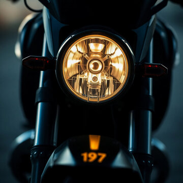 Extreme macro close-up, strong hard light photography, Parqueadero de motos, small subject detail, direct harsh shadows, high contrast