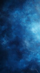 Textured Deep Blue Abstract Background with Gradient Light and Subtle Crackle Effect Surface