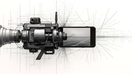 Artistic display of mechanical lenses