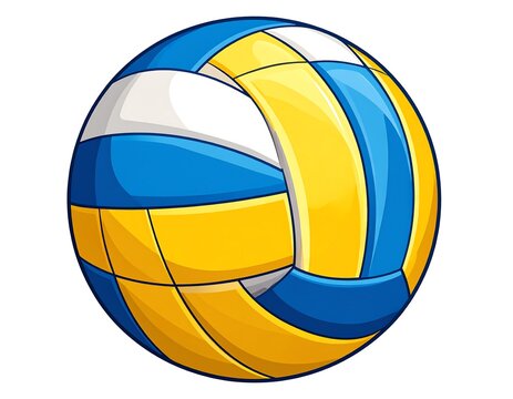 Cartoon volleyball