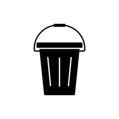 bucket icon, modern vector isolated on white background.