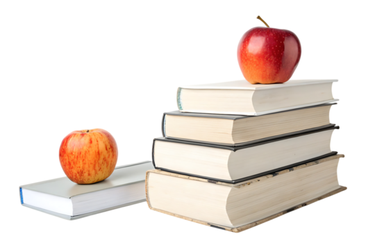 Books and an Apple Teach Lessons