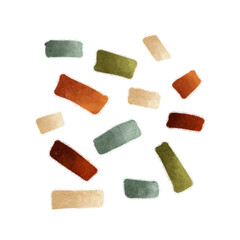 A Compelling and Colorful Collection of Abstract Shapes Created in Earthy Tones in Art