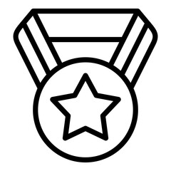 medal icon line