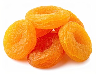 Dried Apricots Close Up, Sweet Orange Slices, Healthy Snack Food