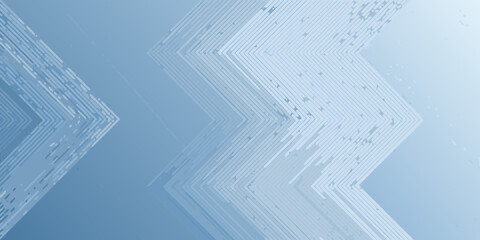 Abstract blue geometric background with chevron patterns and textured lines creating a modern digital design