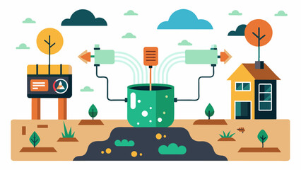 AI technology can also assist in soil remediation efforts creating customized plans to rejuvenate depleted or contaminated soil.. Vector illustration