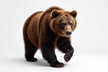 Obraz premium Majestic Brown Bear Walking Forward