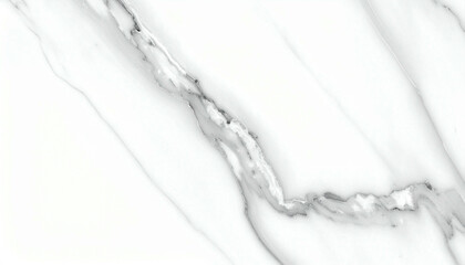 Elegant White Marble Texture with Gray Veins for Background.