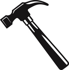 DIY Hammer Doodle Hand Drawn Silhouette Vector Illustration