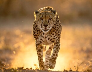 Fototapeta premium Cheetah in golden light