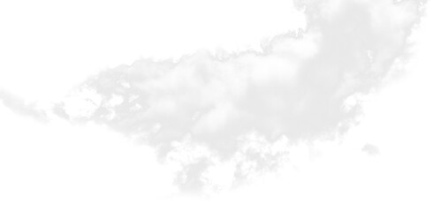 white cloud fluffy, fog or misty or smoke for overlay and design effect. isolated on transparent background. PNG file