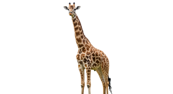 giraffe isolated on white
