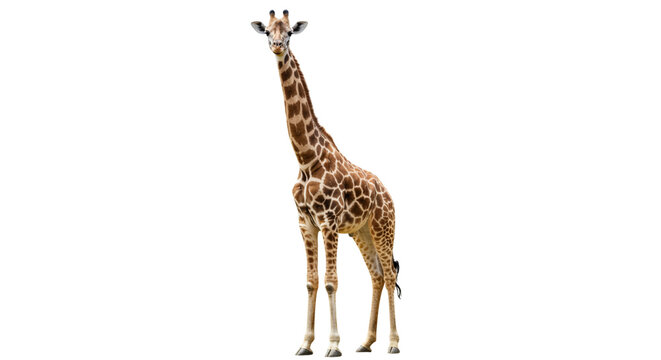 giraffe isolated on white