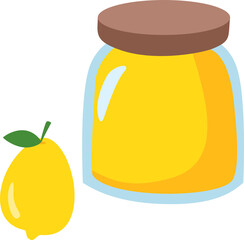Lemons and Jar of Lemon Jam
