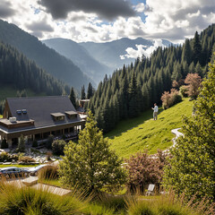 mountain landscape in austria