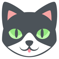 Cat flat vector illustration