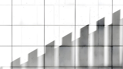 Smooth concrete wall with subtle shadows, emphasizing modern architectural texture.