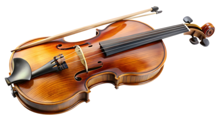 violin isolated on white