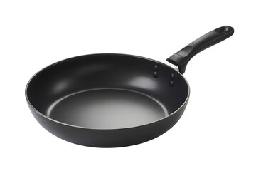 Classic black frying pan cooking utensil kitchenware culinary tool for culinary delights isolated on transparent background