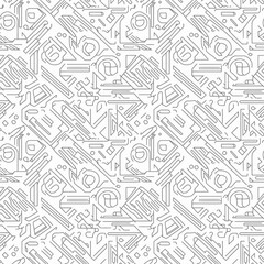 Abstract geometric background with intricate line patterns creates dynamic visualization