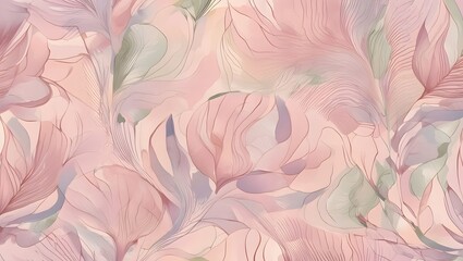 Pink abstract floral seamless pattern background