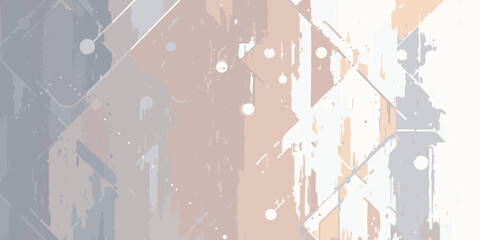 Abstract geometric background with distressed paint texture and subtle dot patterns