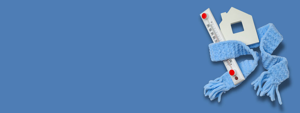 Warm accessories and tools ready for home heating season