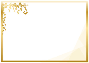 Obraz premium 金のアンティークフレーム10