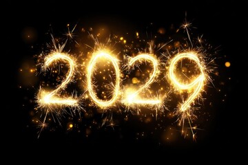 Sparkler new year 2029