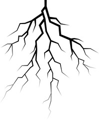 black lightning strike element